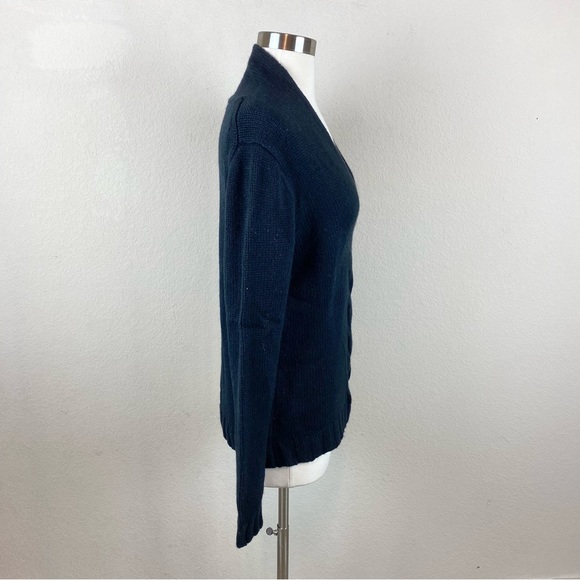 Banana Republic Black Knit V-Neck Long Sleeve Sweater - Picture 4 of 9